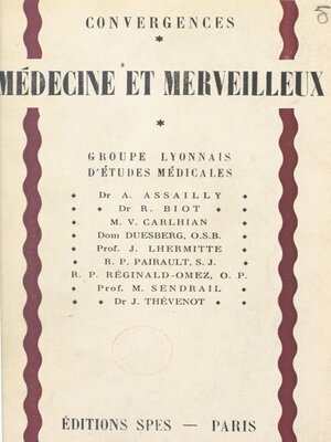 cover image of Médecine et merveilleux